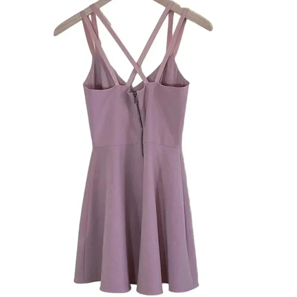 French Connection Size 4 Pink Strappy Fit and Flare Dress - Picture 2 of 11